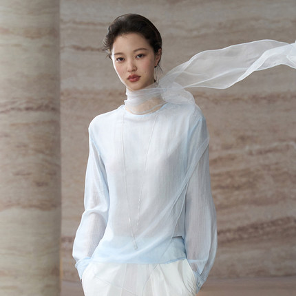 COMMON VALUE「 禅 Pāra 」东方幻影飘带衬衫多穿法清透凉感上衣