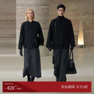 」新中式 COMMON Niche 龛 编织立领外套斜襟廓形拉链夹克 VALUE「