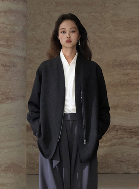 COMMON VALUE「 灵 Πàν」新中式禅意衬衣拉链外套提花衬衫上衣