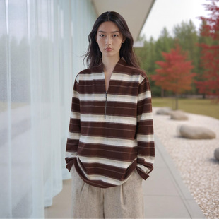 河堤 jetee 」中式 半拉链条纹背心 COMMON 禅意领t恤 VALUE「