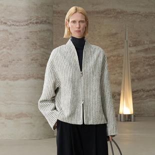 」东方禅意条纹拉链短外套修身 COMMON Pāra 禅 立领夹克 VALUE「