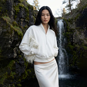 VALUE「 羽化仙 」短款 COMMON 中式 禅意领设计感半拉链卫衣上衣