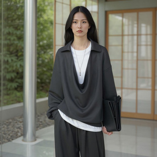 Pāra 禅 」奥地利兰精莫代尔卫衣宽松荡领上衣 VALUE「 COMMMON