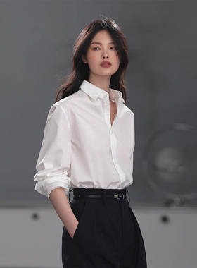 COMMON VALUE 直角肩版型衬衣 进口防油防水中性通勤休闲长袖衬衫
