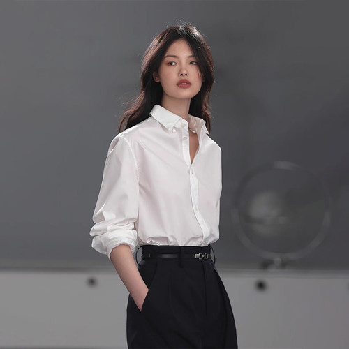 防油防水直角肩中性衬衫