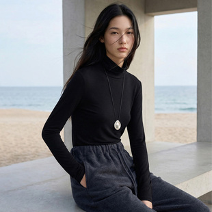 极简修身 COMMON 针织衫 100%山羊绒高领打底毛衫 毛衣 VALUE秋冬新款