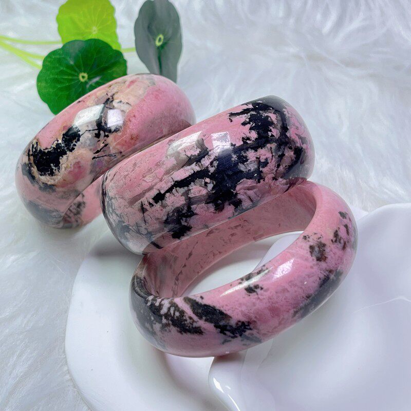 非凡珠宝天然老矿油画风宽版复古风蔷薇辉手镯女饰品(付款链接)