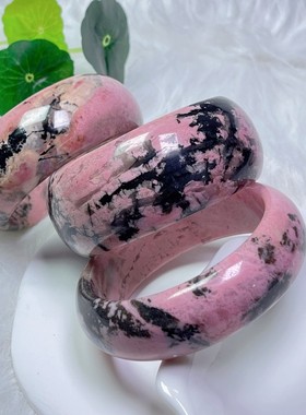 蔷薇辉手镯10x1桃花玉圆珠