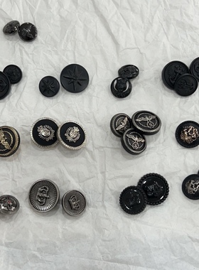 10007男装皇冠纽扣金属毛衣西服扣子西装外套皮草大衣钮扣手缝扣