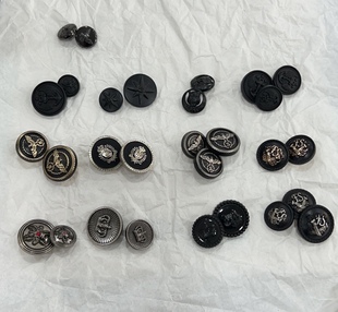 10007男装皇冠纽扣金属毛衣西服扣子西装外套皮草大衣钮扣手缝扣