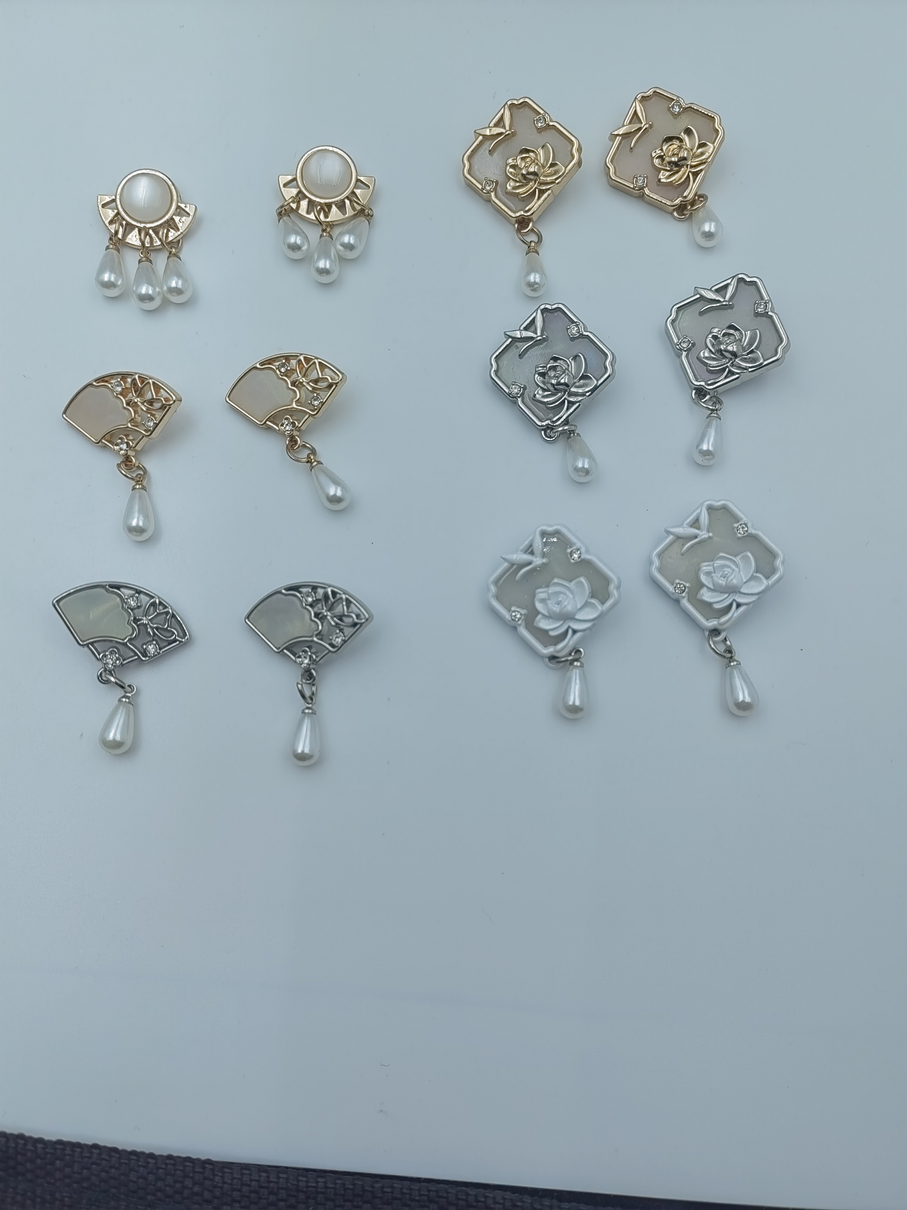 中国风中式金属纽扣改良汉服大衣外套扣子高脚扣精致扣手缝扣高档