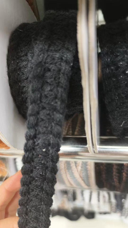 新款1.5厘米宽黑白绿黄蓝简约款色辫子编织花边辅料