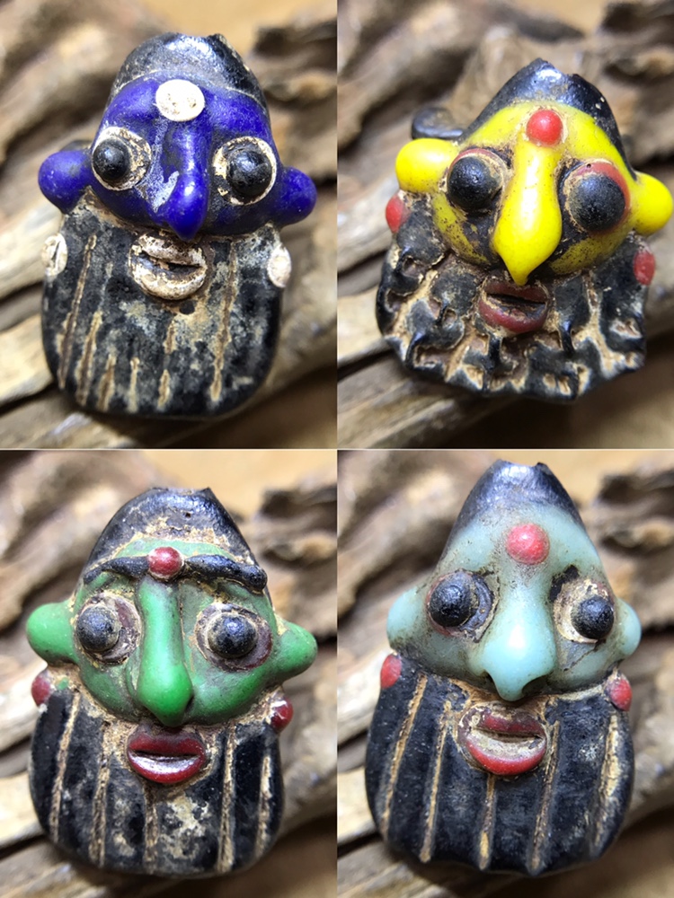 西亚 老斐基尼人面琉璃