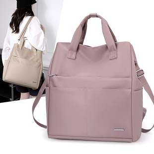 大容量双肩包2025新款防水尼龙单肩斜挎包上课通勤包女士手提背包