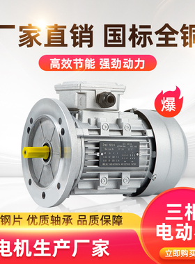 三项异步交流电动机高速铝壳YS250/370/750W/1.5KW立式2800转家用