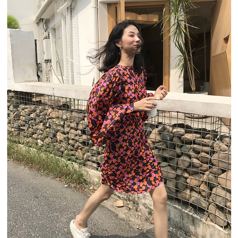 落落雪纺春装2020年新款网红裙子