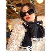 落落狷介 高级感百搭韩系氛围感保暖设计感 冬季 围巾女款 2025新款