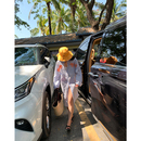 长袖 女装 条纹衬衫 式 裙 落落狷介2025春季 连衣裙刺绣小个子衬衫 新款