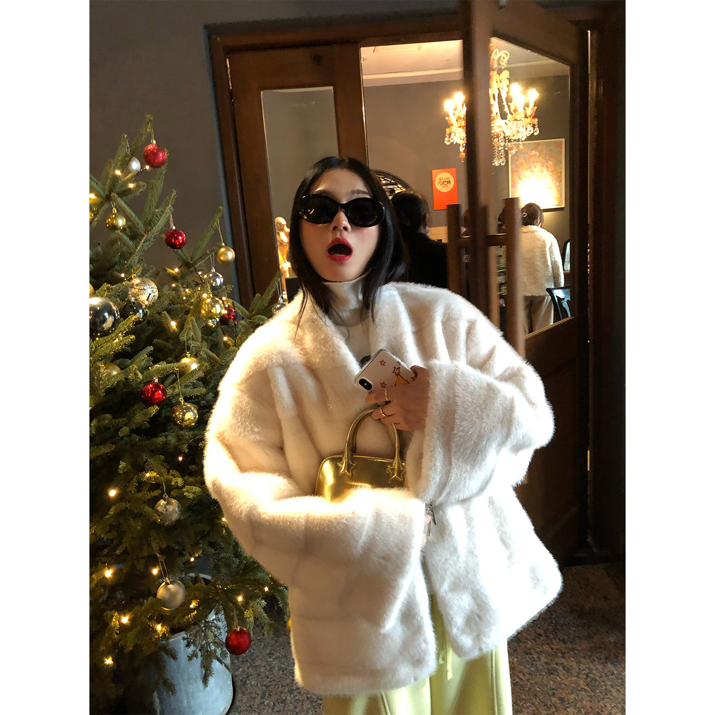 落落狷介皮草2026新款女款保暖仿银兰貂毛毛外套新小个子环保皮草,女装/女士精品,皮草,淘宝优惠券,粉丝福利购,淘宝优惠卷