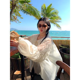 衬衫 落落狷介独特漂亮新款 两件套设计感长袖 2026年新款 女上衣 小衫