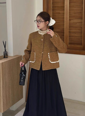 法式小清新双面羊毛大衣