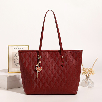 网红百搭红色婚礼包包女新娘婚包结婚手提包大容量斜挎包托特包