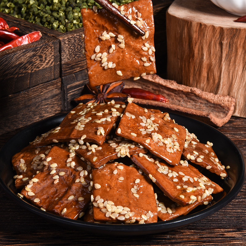 新品豆腐干梦娃豆干重庆特产渝朗之源爆汁豆腐干辣味休闲小零食