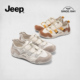 静音健步鞋 新款 女PX241WAS964 女2024春季 jeep港风免系带德训鞋