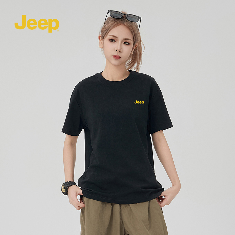 Jeep吉普2025春季新款男女圆领短袖T恤官方正品半袖P85DMKT800