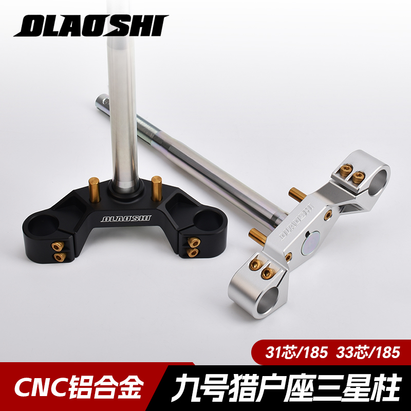 欧老师三星柱适用九号猎户座Dz110p专用方向柱改装实心倾角立体柱