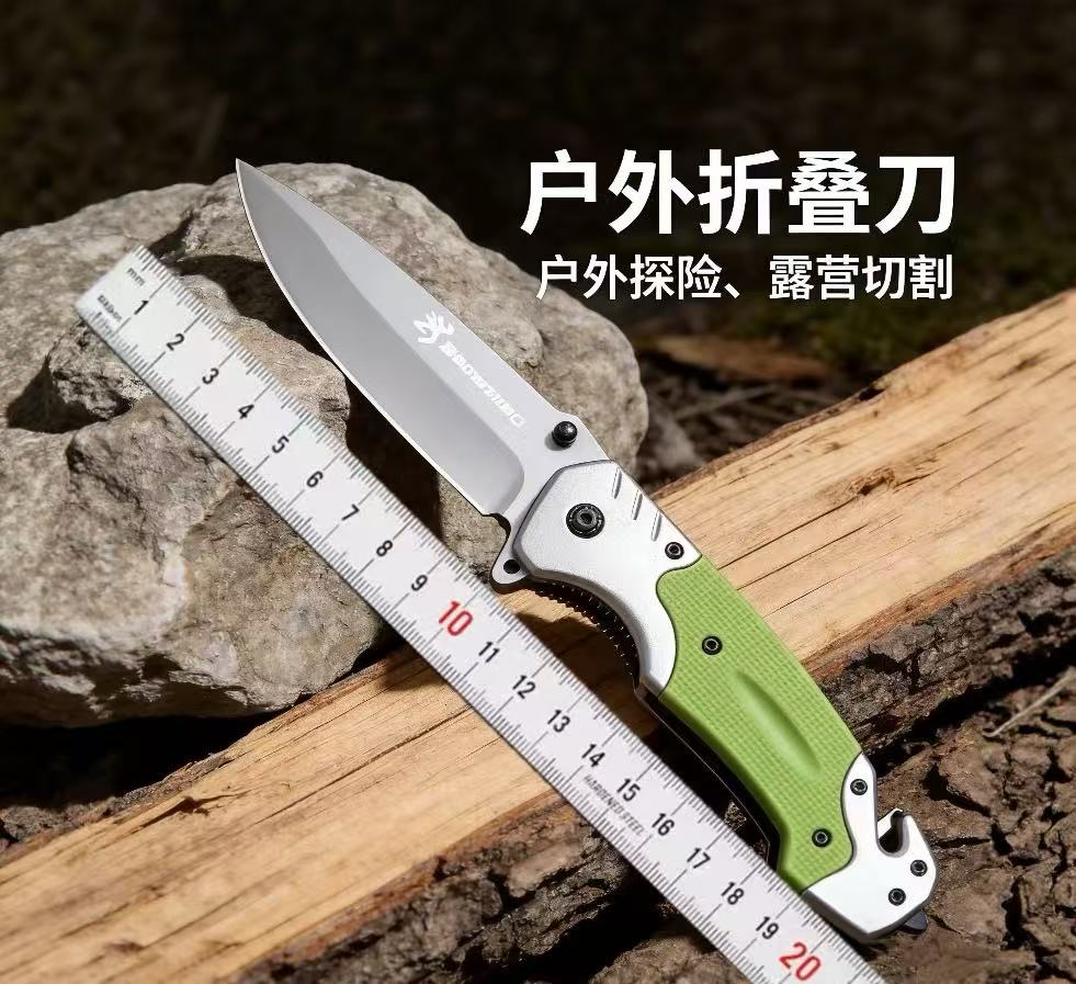 户外折叠刀便携刀具家用水果小刀锋利高硬度高锰钢开刃便携露营刀图片