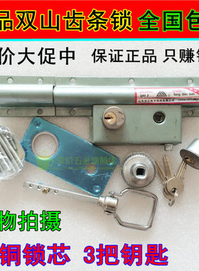 双山整体高级防盗齿条门锁双开锁
