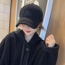 颗粒绒鸭舌帽显脸 加厚保暖网红款 加大版 羊羔绒棒球帽子女秋冬季