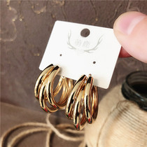 2020 new earrings, temperament, personality, earrings, women's Republic of Korea, simple and versatile earrings, exaggeration, fashion and trendy Earrings