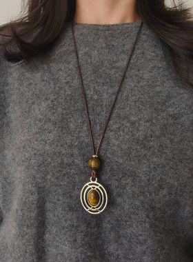 秋冬轻奢高级感网红毛衣链