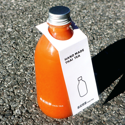 250-300-350-400-500ml ins风网红泰式奶茶瓶子透明pet塑料瓶空瓶