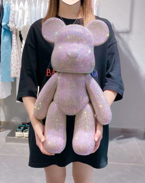 53厘米大熊diy手工贴钻可爱熊玩偶么么熊 熊公仔送礼玩具暴力熊