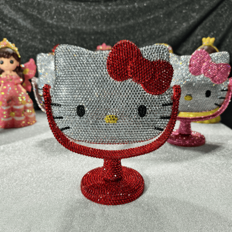 HelloKitty手工diy粘贴贴钻镜子