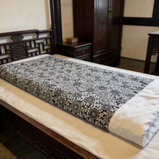 舞台造型民国饭店民宿名人故居老房子纯棉透气青花布棉花被套定制