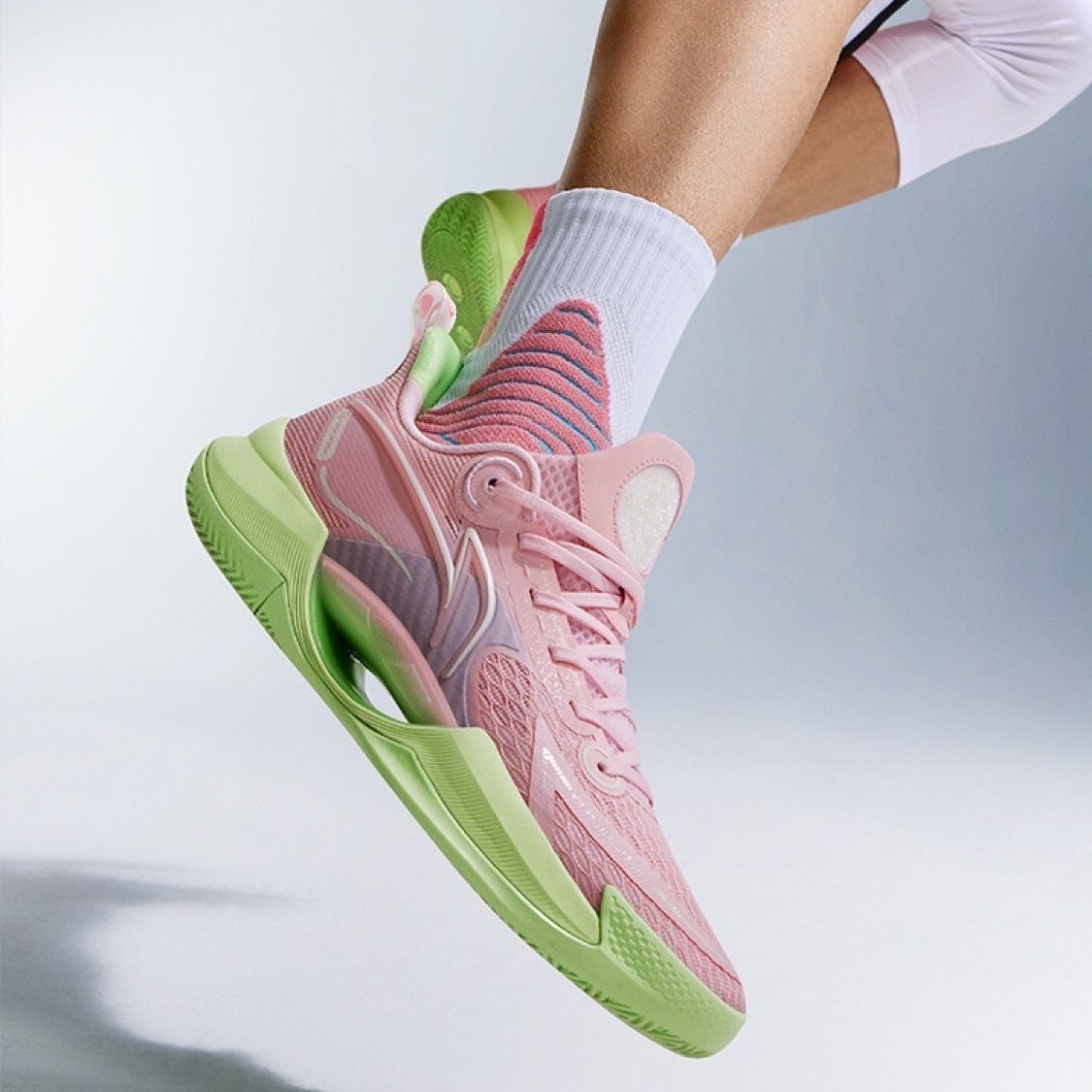 李宁跑步鞋男正品超轻V2水蜜桃䨻科技柔软舒适防滑减震耐磨运动鞋