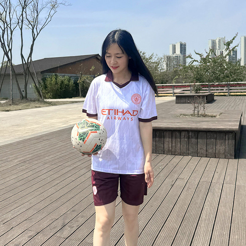 足球服女套装定制足球运动训练比赛队服中学生班服女生足球衣男生