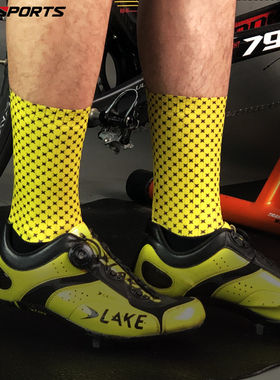 夏季骑行袜自行车破风气动袜轻量化速干透气吸汗时尚潮男女中筒袜