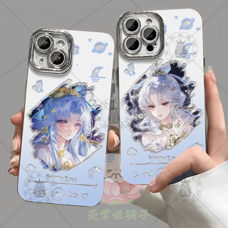 王者荣耀嫦娥应援羽纱手机壳华为nova15OPPO小米vivos50苹果7羽纱