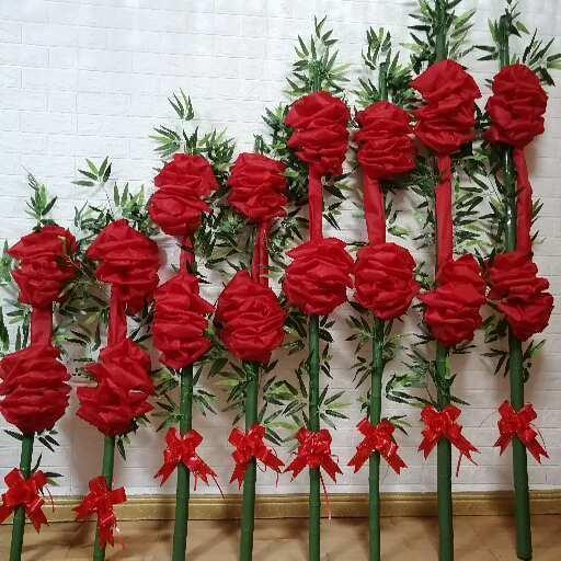 温州搬家习俗 新房乔迁喜庆红花球入宅 开业庆典竹子新居装饰花篮