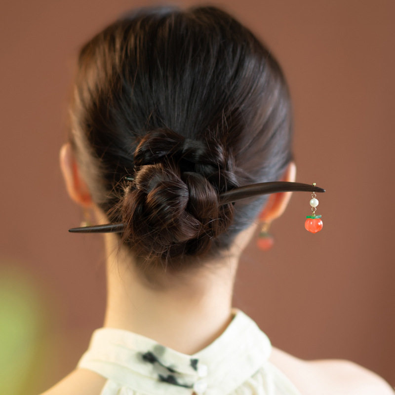 天然檀木发簪高级感小众古风簪子步摇送女朋友汉服新中式头饰暮桃,饰品/流行首饰/时尚饰品新,发饰,淘宝优惠券,粉丝福利购,淘宝优惠卷