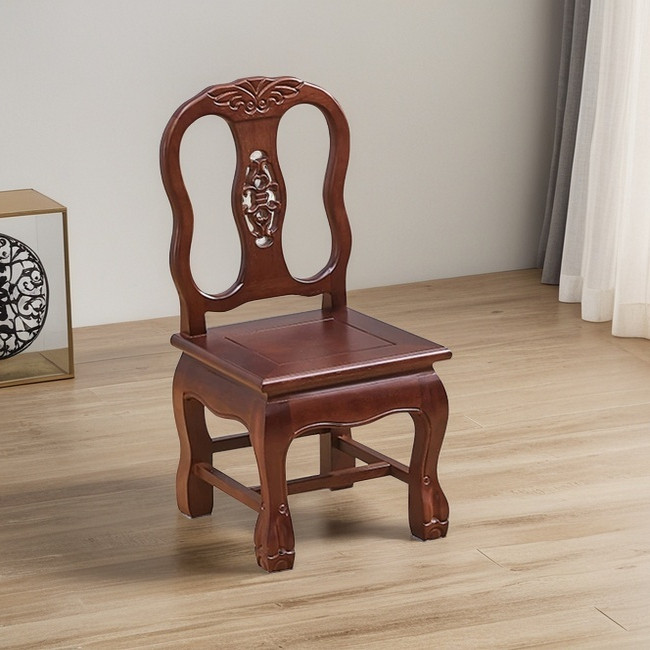 儿童矮凳客厅沙发茶几凳现代家用实木靠背婚庆椅子老人简约小板凳