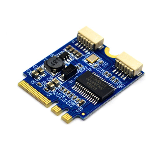 M.2 KEY A+E扩展双口usb2.0扩展卡 M2 WIFI 转双USB