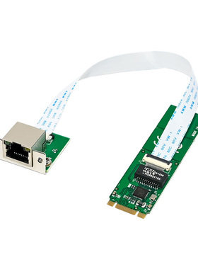 M.2 B+M NVME RTL8111F 单电口 RJ45千兆工控网卡