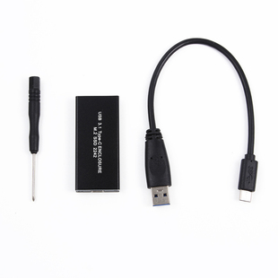 M.2 NGFF SSD USB-C 硬盘盒 USB3.1 Type-C转 移动盘 2230/2242