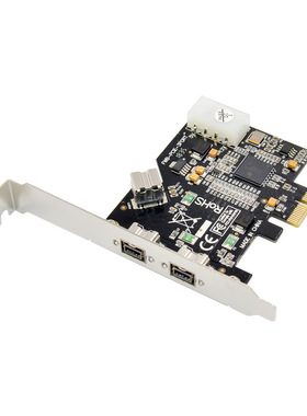 PCIE转3口1394B TI 2213A IEEE 1394B 2+1高清图像视频采集卡